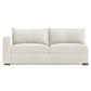 Bernhardt Helena Fabric Left Arm Loveseat Without Pillows Wood Foot — N5242Y