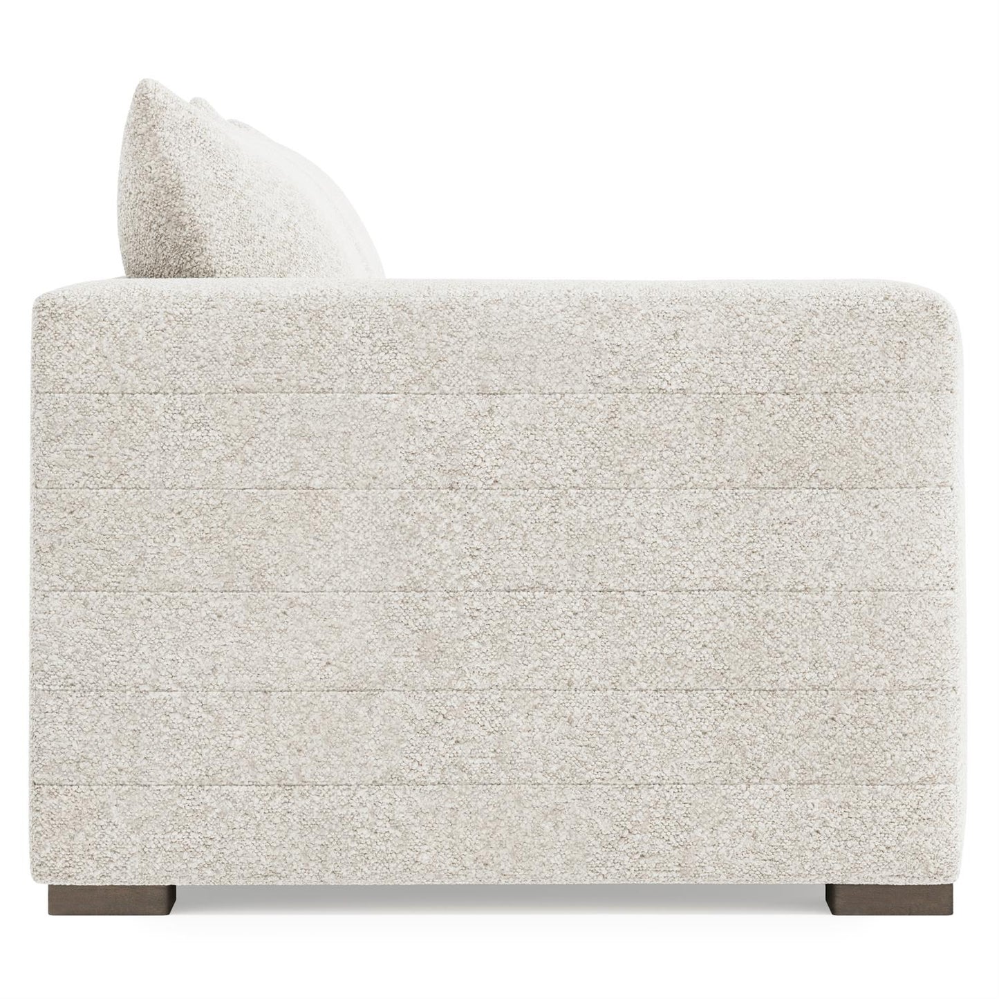 Bernhardt Helena Fabric Left Arm Loveseat Without Pillows Wood Foot — N5242Y