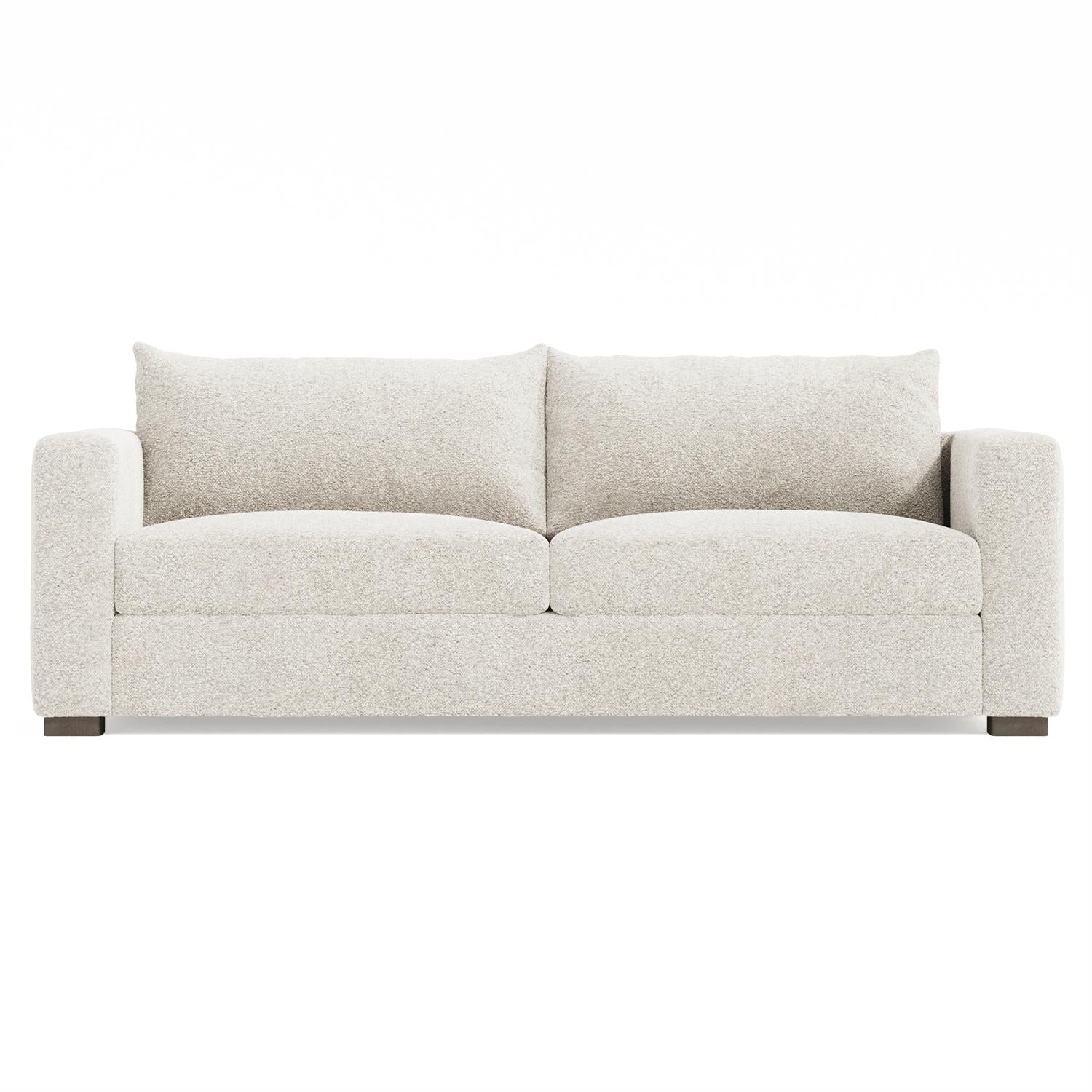 Bernhardt Helena Fabric Sofa Without Pillows Wood Foot — N5257Y