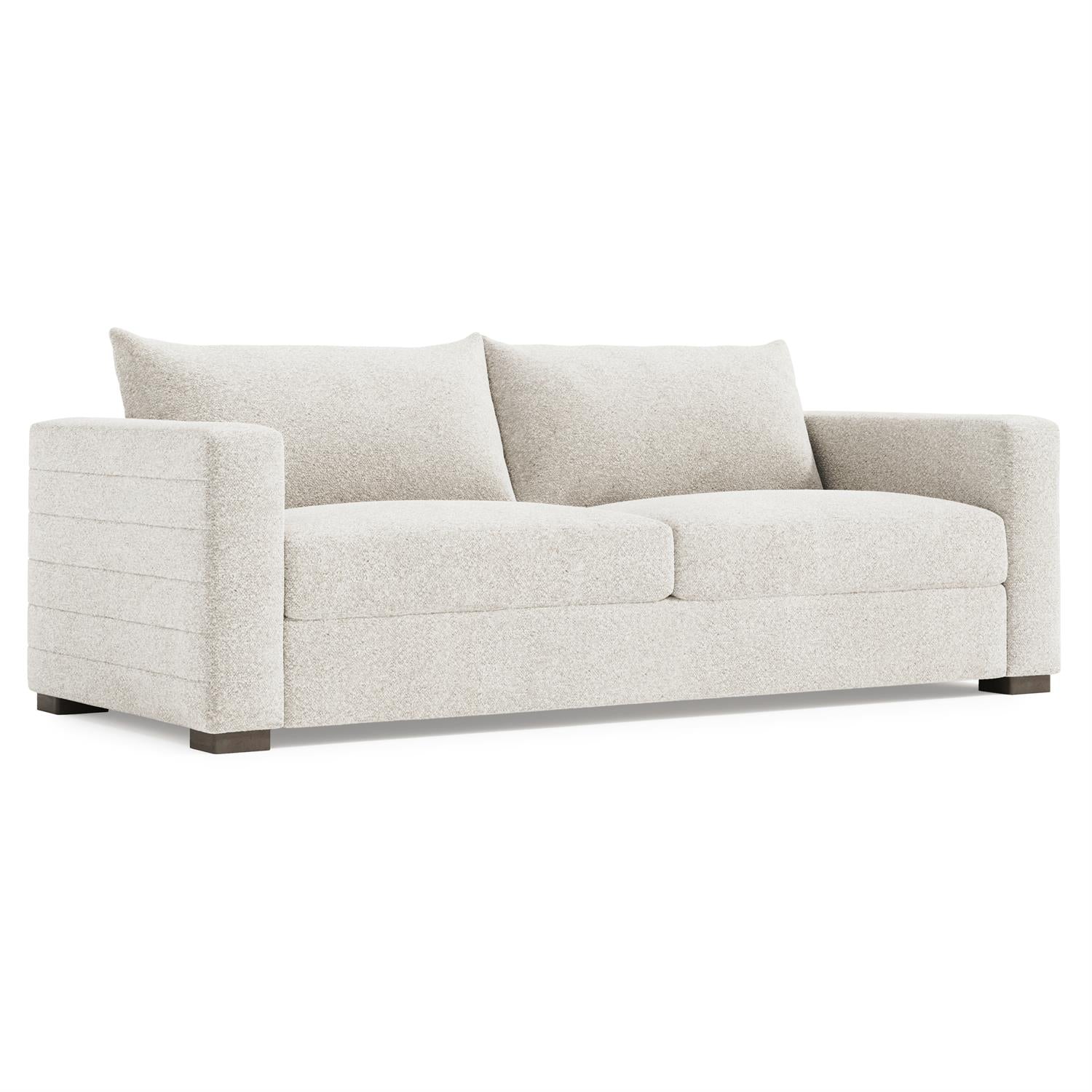 Bernhardt Helena Fabric Sofa Without Pillows Wood Foot — N5257Y