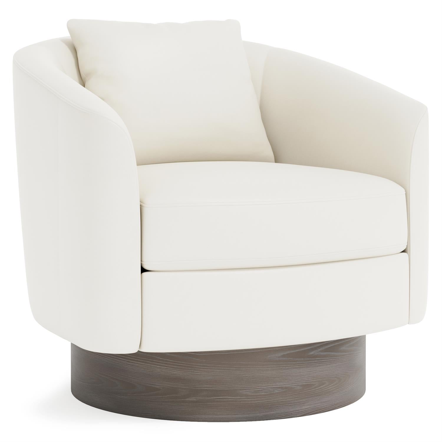 Bernhardt Camino Leather Swivel Chair — N5712SL