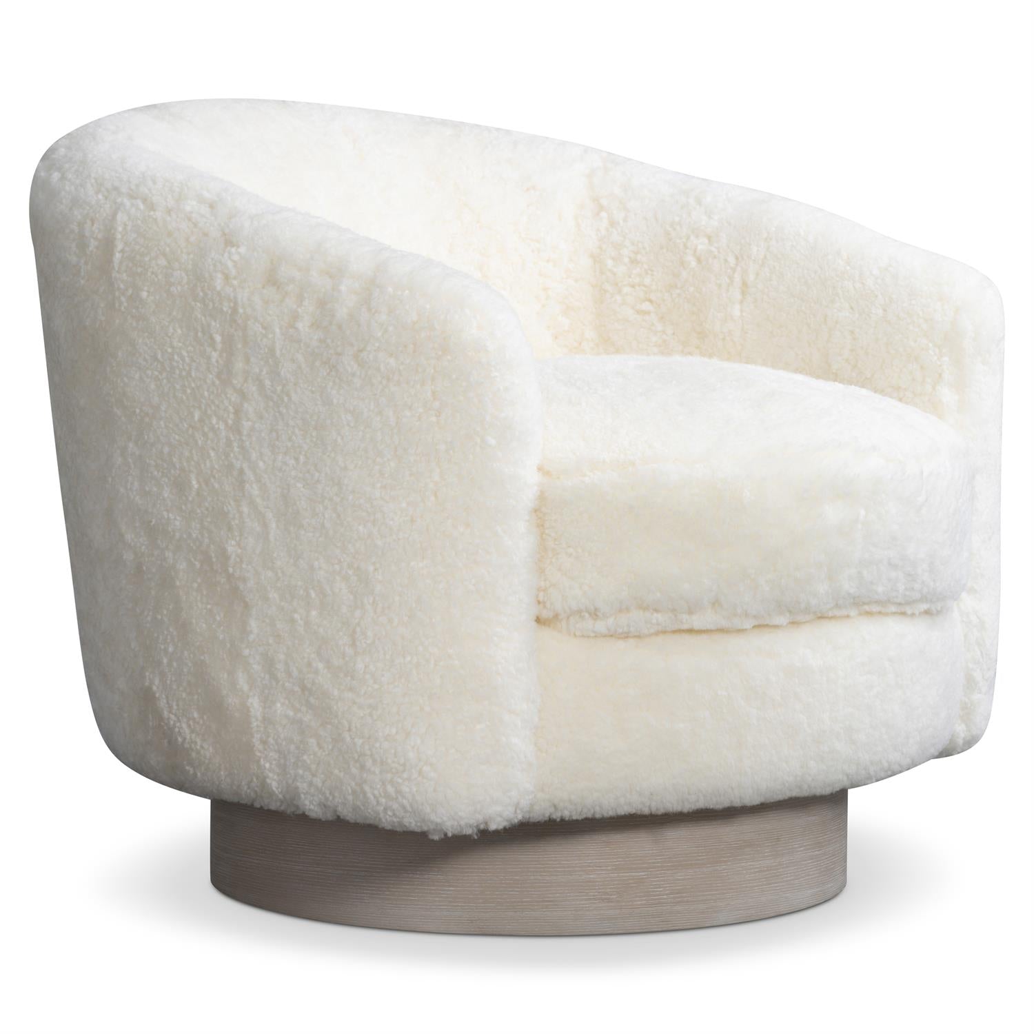 Bernhardt Camino Shearling Swivel Chair — N5712ST