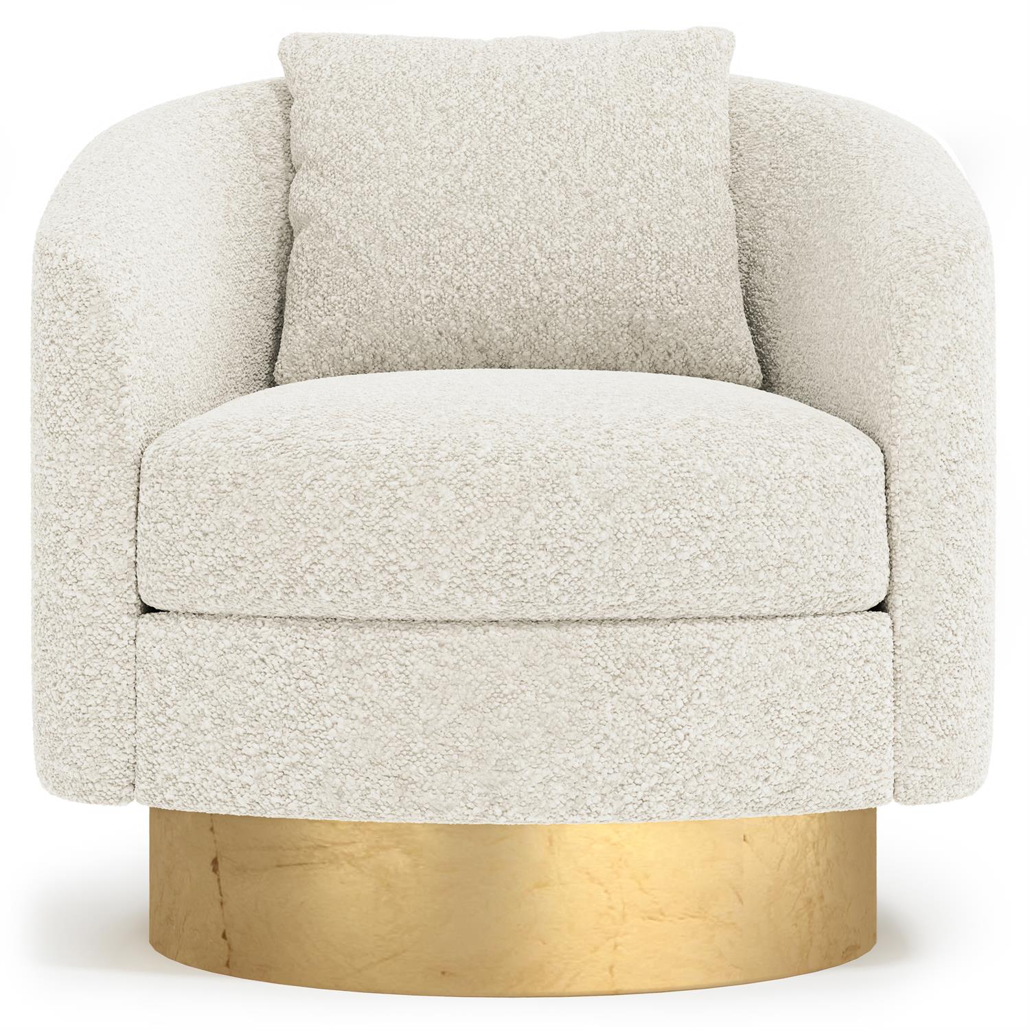 Bernhardt Camino Fabric Swivel Chair — N5713S