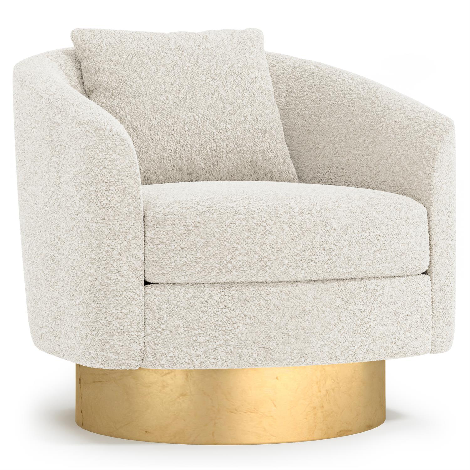 Bernhardt Camino Fabric Swivel Chair — N5713S