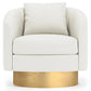 Bernhardt Camino Leather Swivel Chair — N5713SL