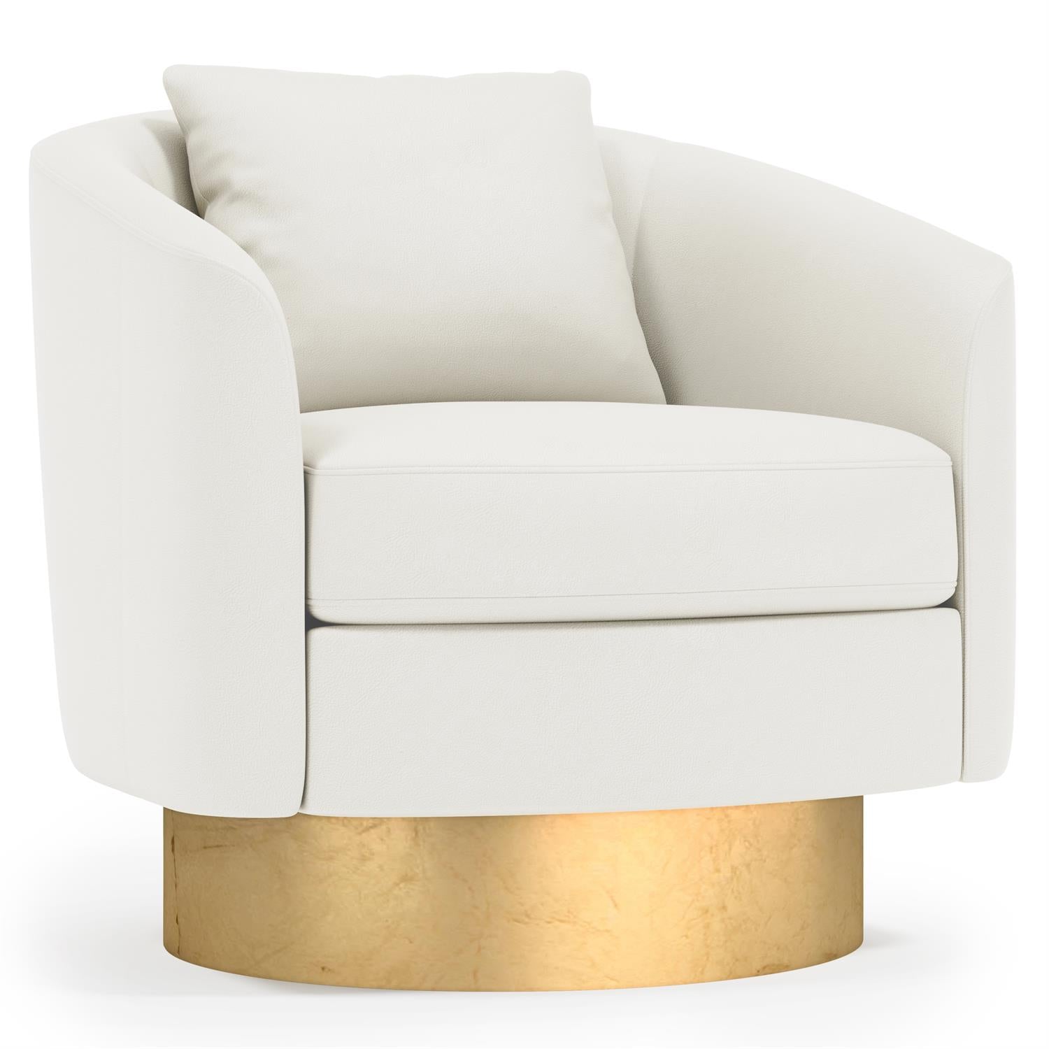 Bernhardt Camino Leather Swivel Chair — N5713SL