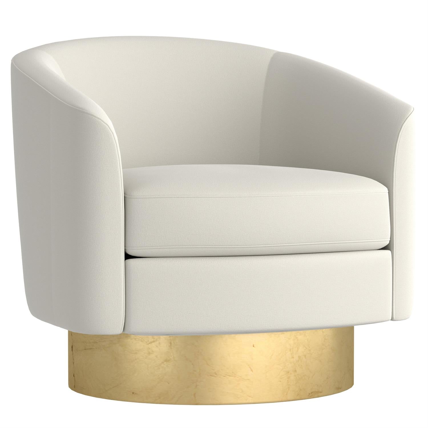 Bernhardt Camino Fabric Swivel Chair Without Pillows — N5713SY