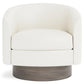 Bernhardt Camino Leather Swivel Chair Without Pillows — N572SLY