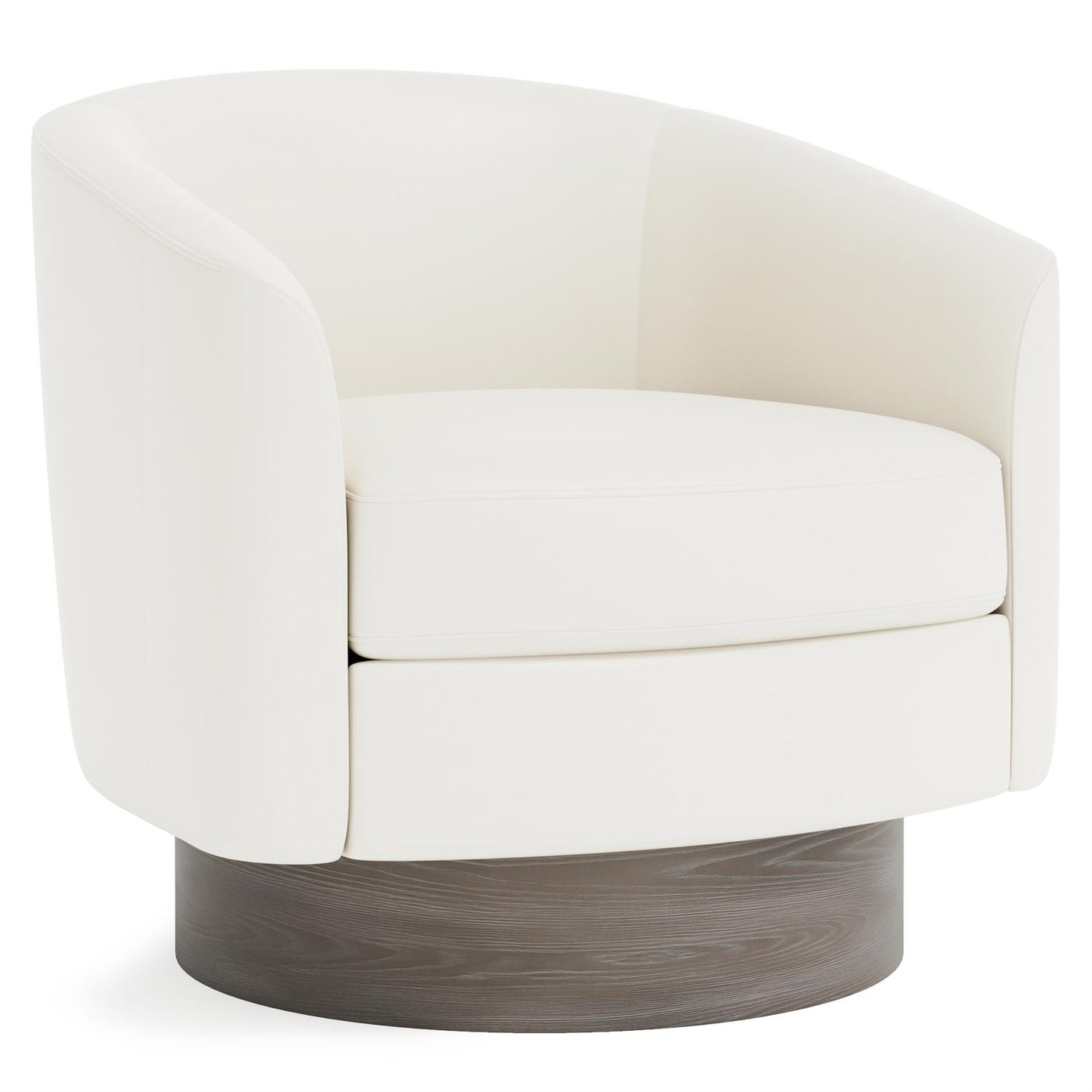 Bernhardt Camino Leather Swivel Chair Without Pillows — N572SLY