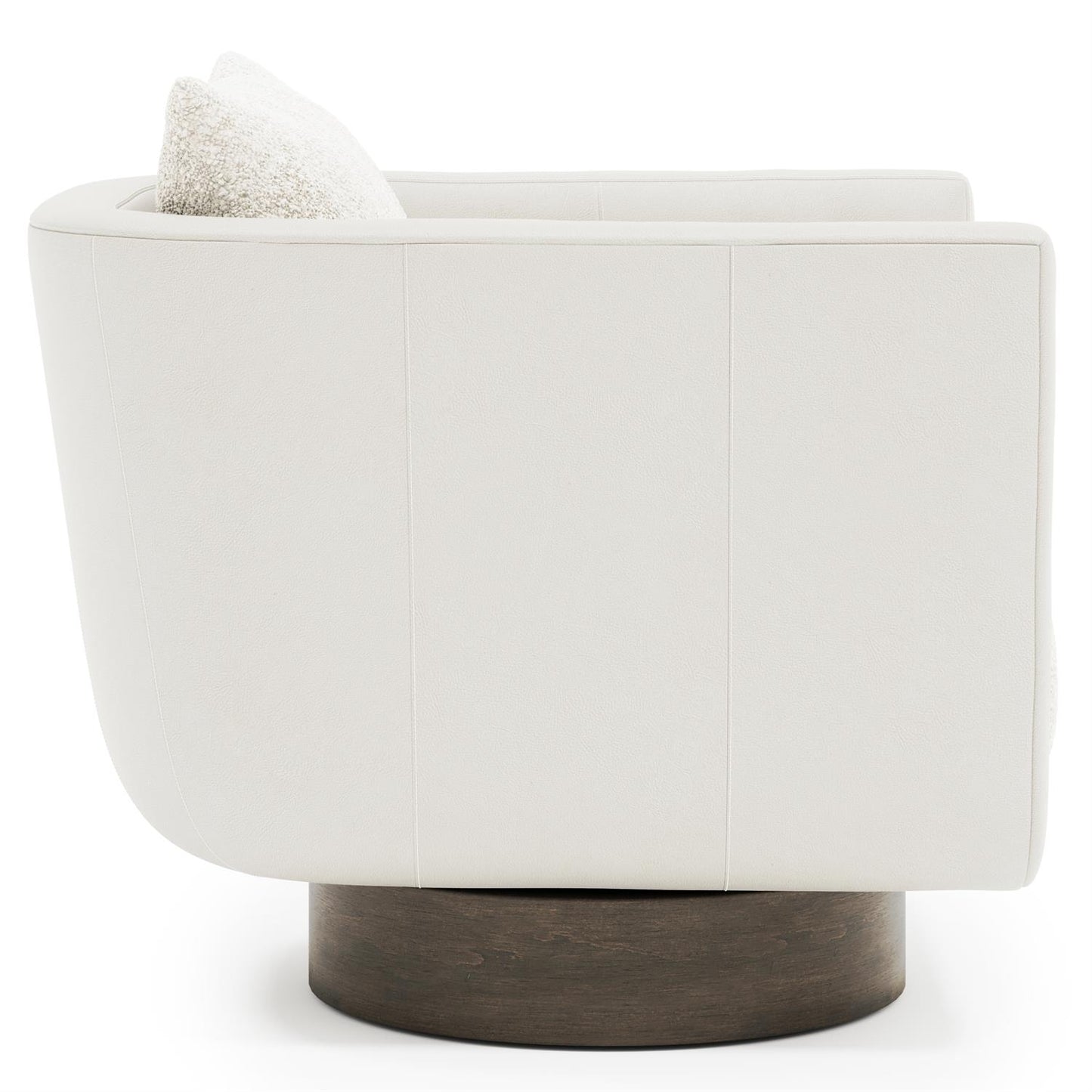 Bernhardt Gemma Leather-Fabric Swivel Chair — N653SLF
