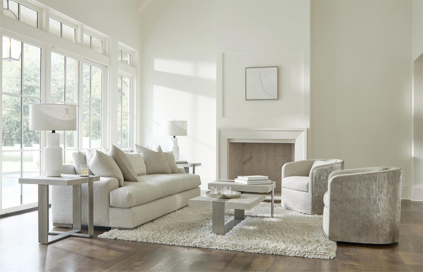 Bernhardt Eliot Fabric Swivel Chair — N6813S