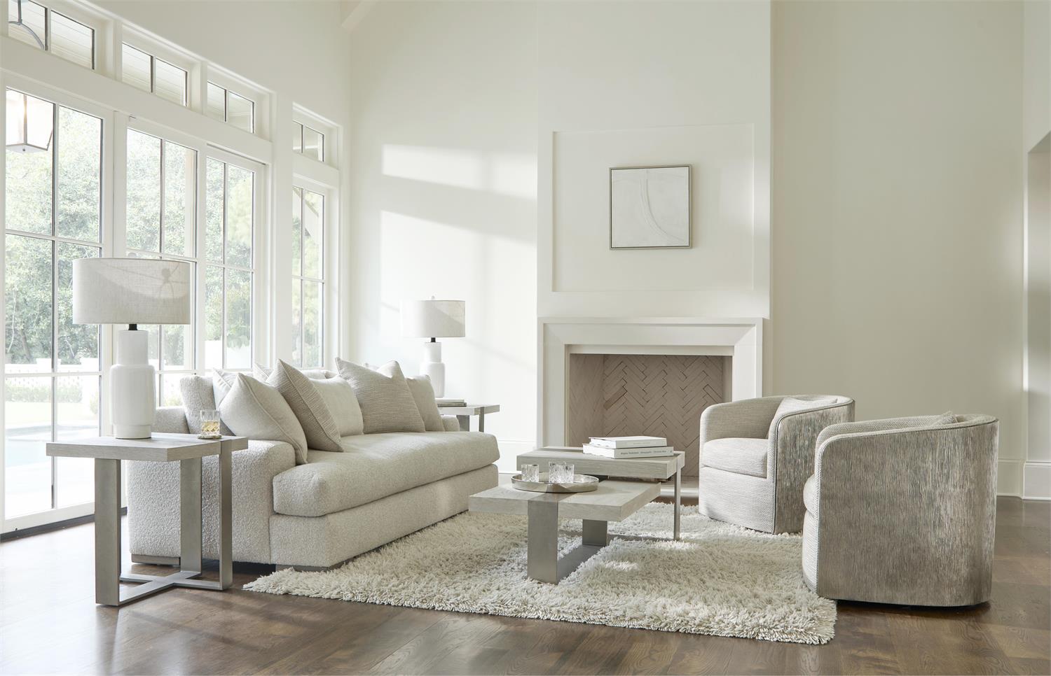 Bernhardt Eliot Fabric Swivel Chair — N6813S