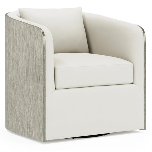 Bernhardt Eliot Leather Swivel Chair — N6813SL