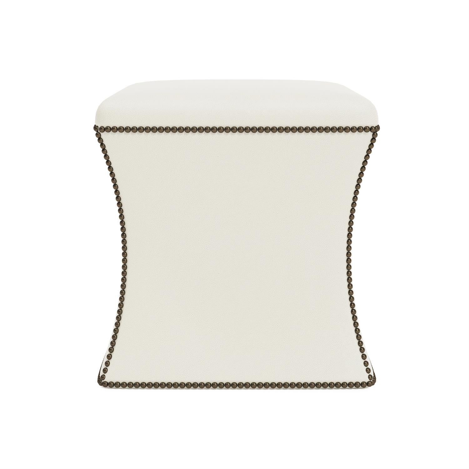 Bernhardt Roscoe Leather Ottoman — N9000L
