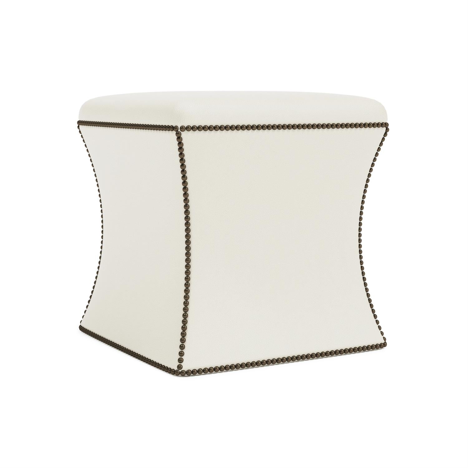 Bernhardt Roscoe Leather Ottoman — N9000L