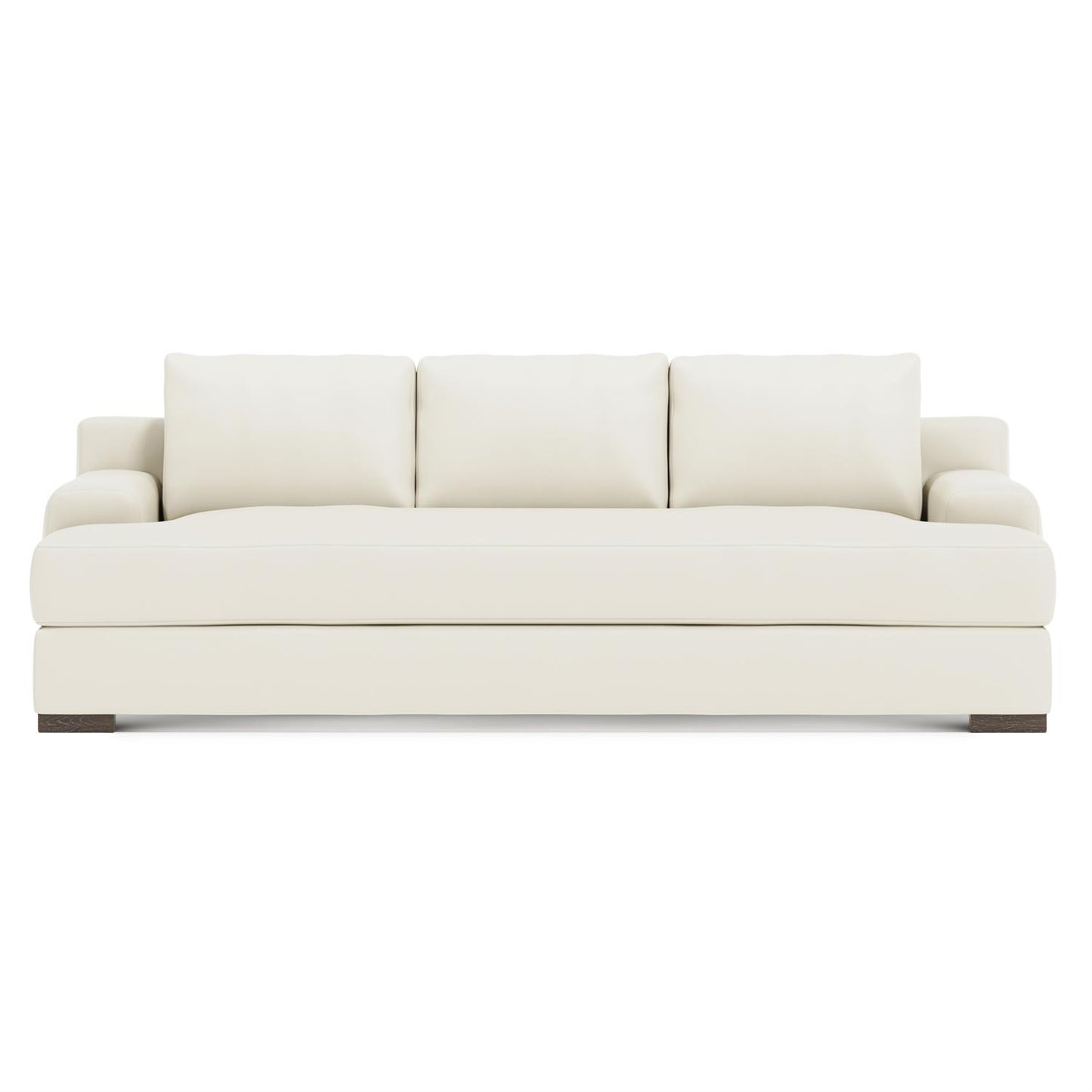Bernhardt Andie Leather Sofa Without Pillows — N9727LY