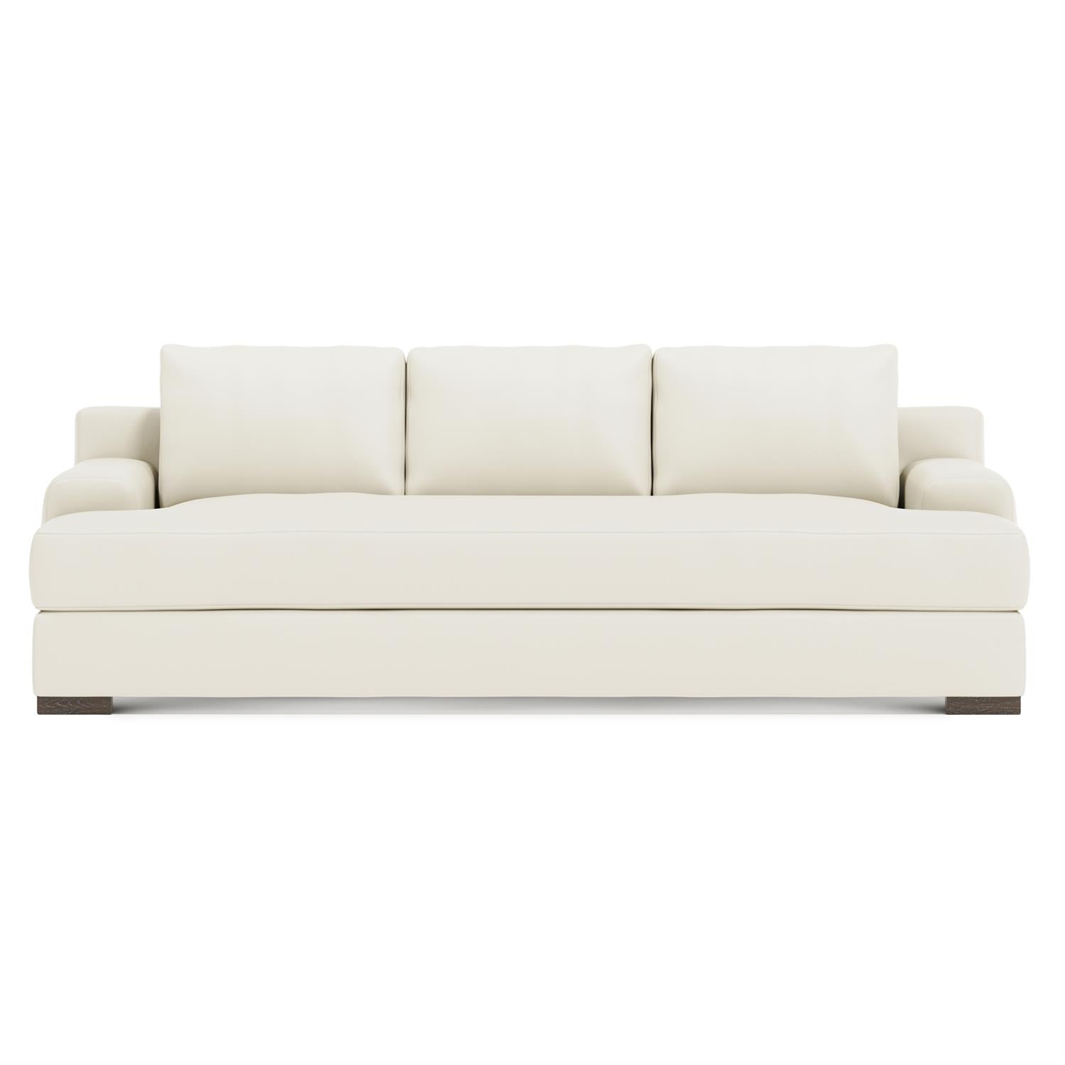 Bernhardt Andie Leather Sofa Without Pillows — N9727LY