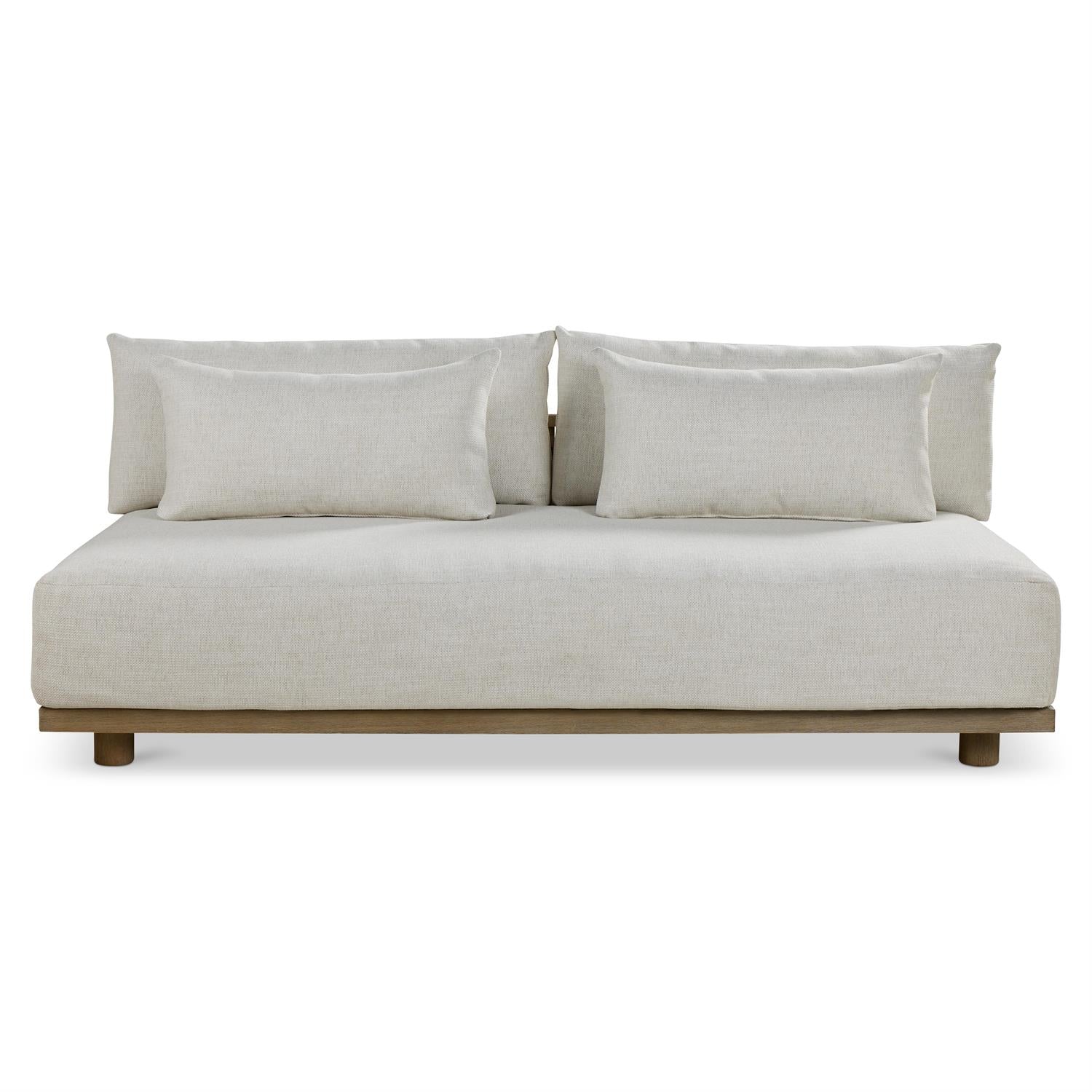 Bernhardt Zen Outdoor Armless Loveseat — O8940