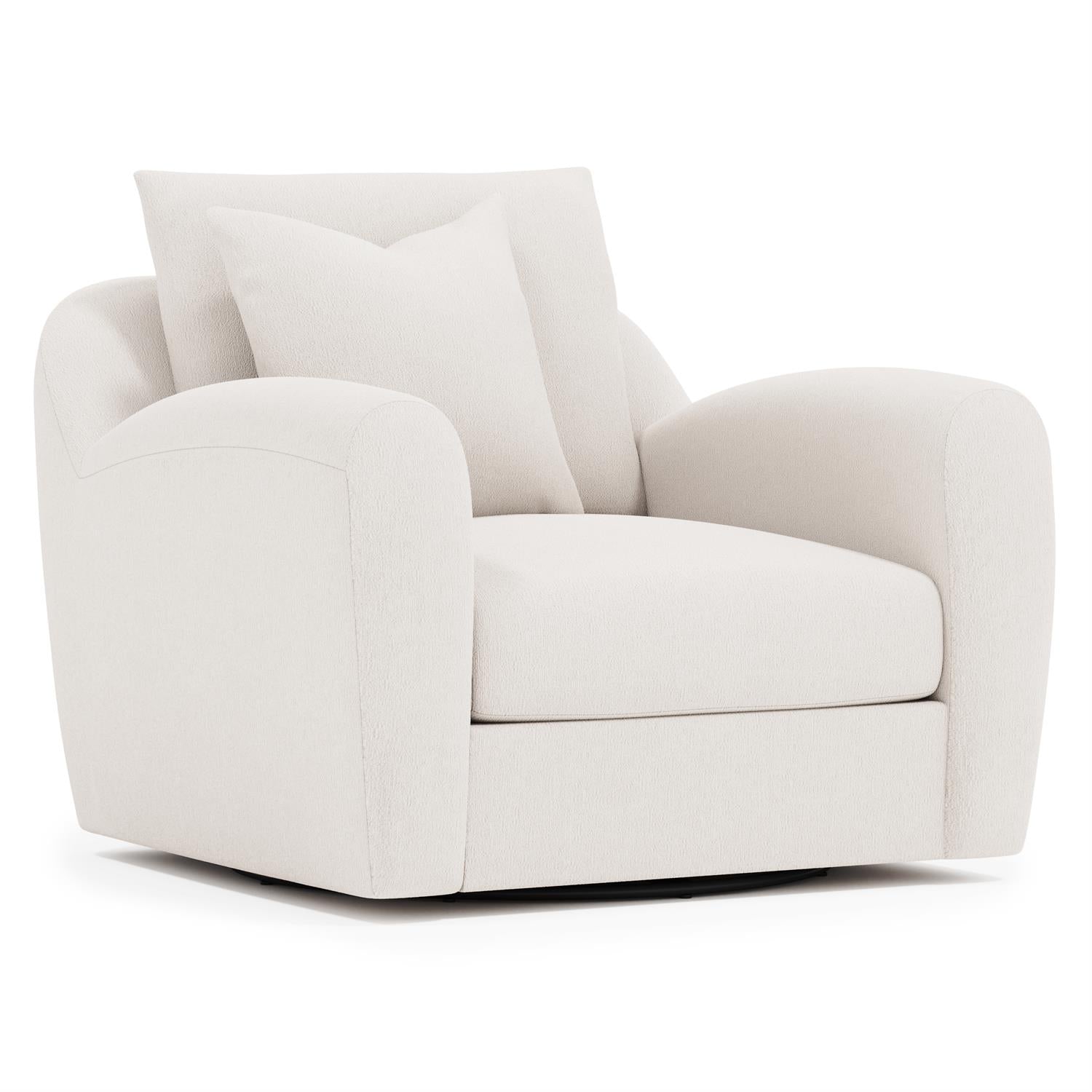 Bernhardt Asher Fabric Swivel Chair — P1052S