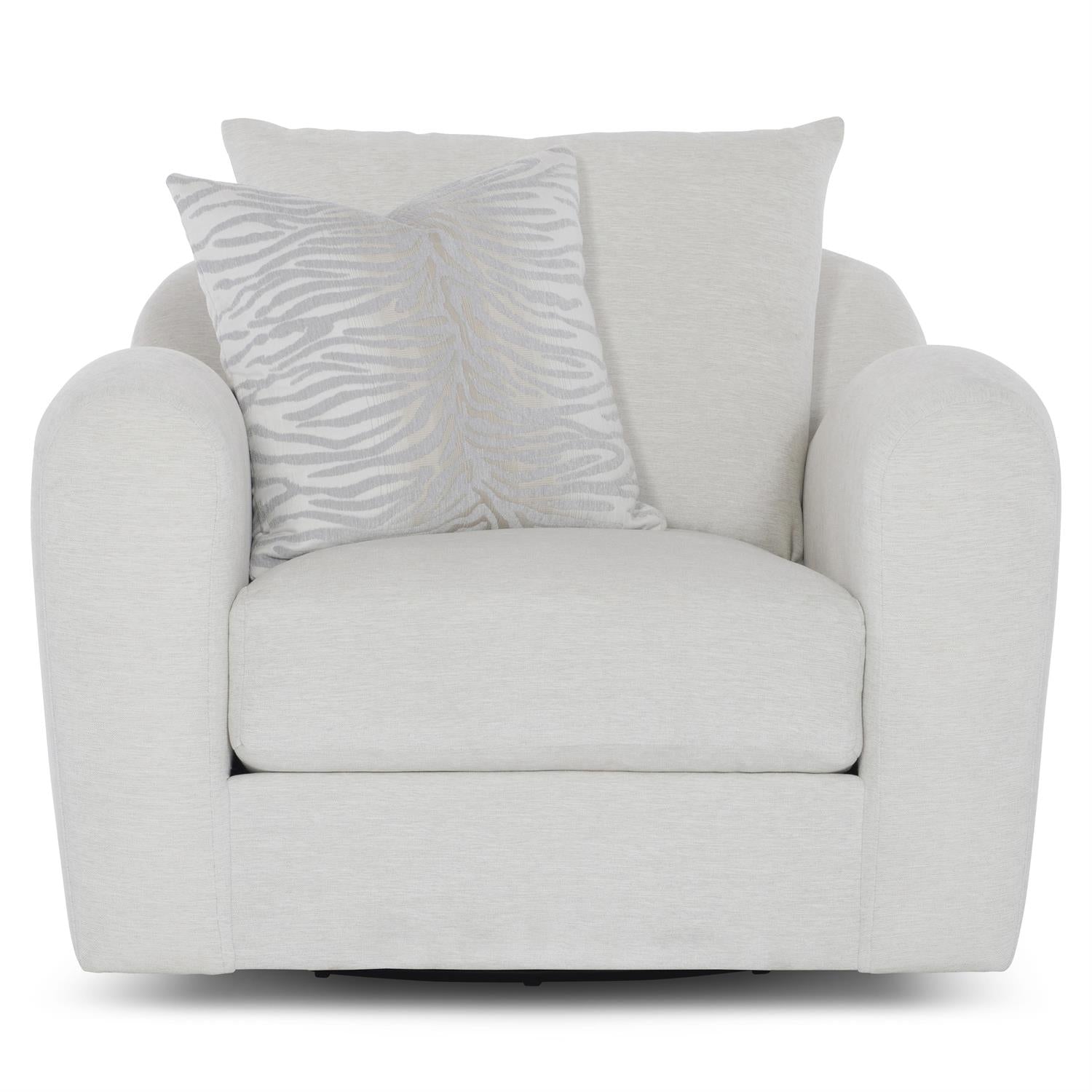 Bernhardt Asher Fabric Swivel Chair — P1052SA