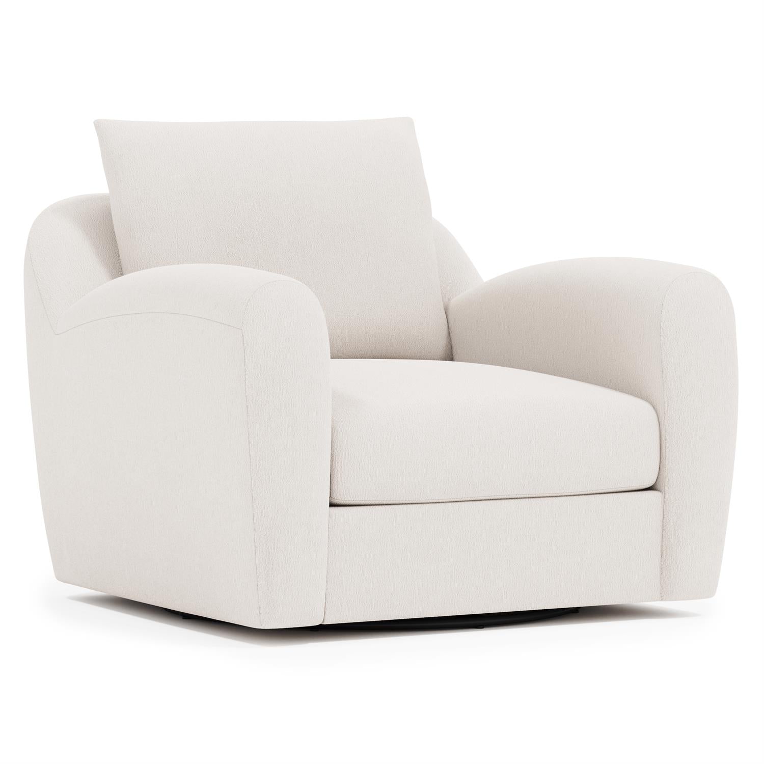 Bernhardt Asher Fabric Swivel Chair Without Pillows — P1052SY