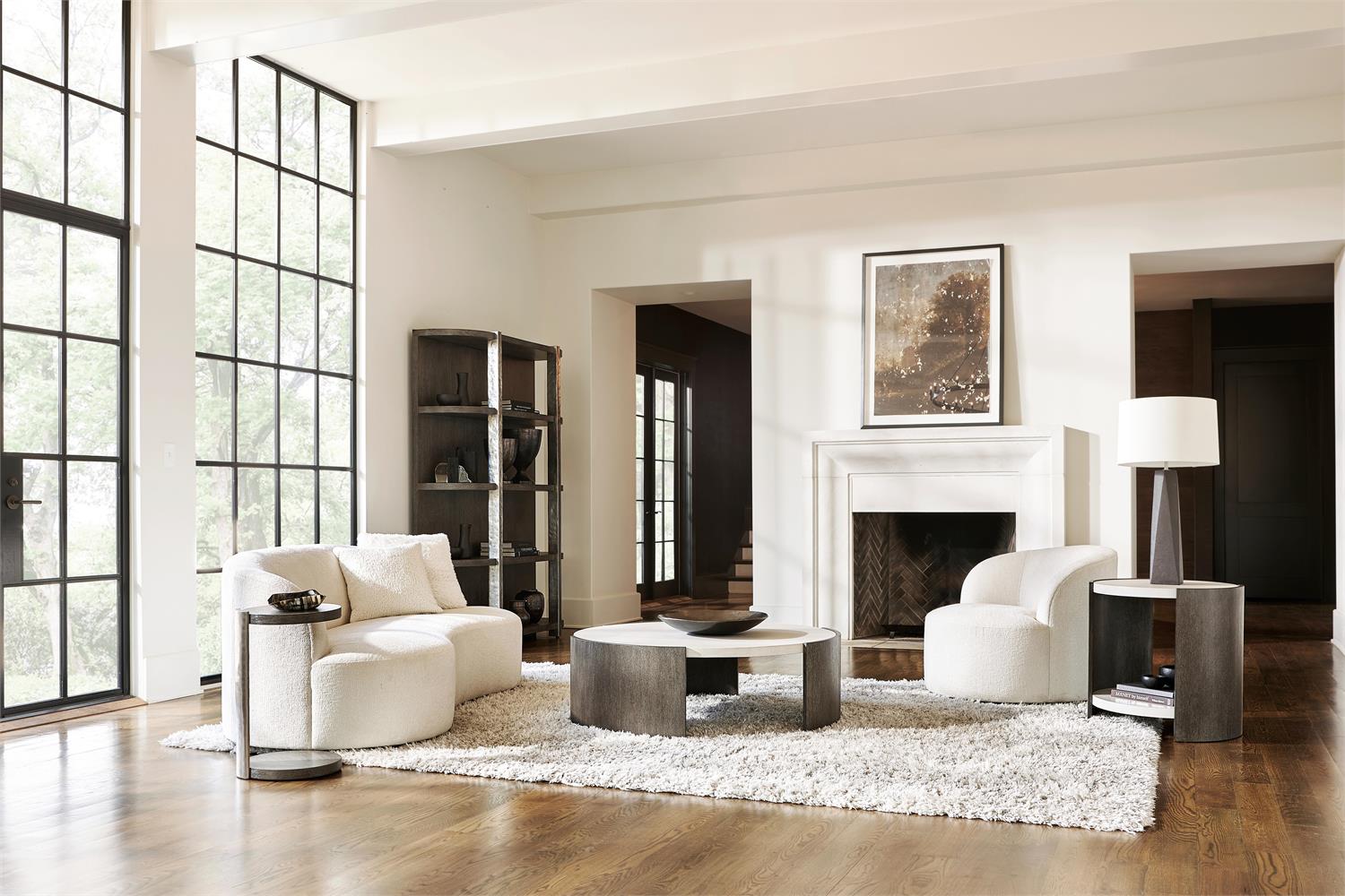 Bernhardt Elle Fabric Swivel Chair — P1562SA
