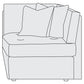 Bernhardt Nest Fabric Corner Chair — P3332B