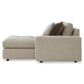 Bernhardt Nest Fabric Right Arm Chaise — P3337B