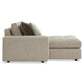 Bernhardt Nest Fabric Left Arm Chaise — P3338B