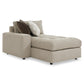 Bernhardt Nest Fabric Left Arm Chaise — P3338B