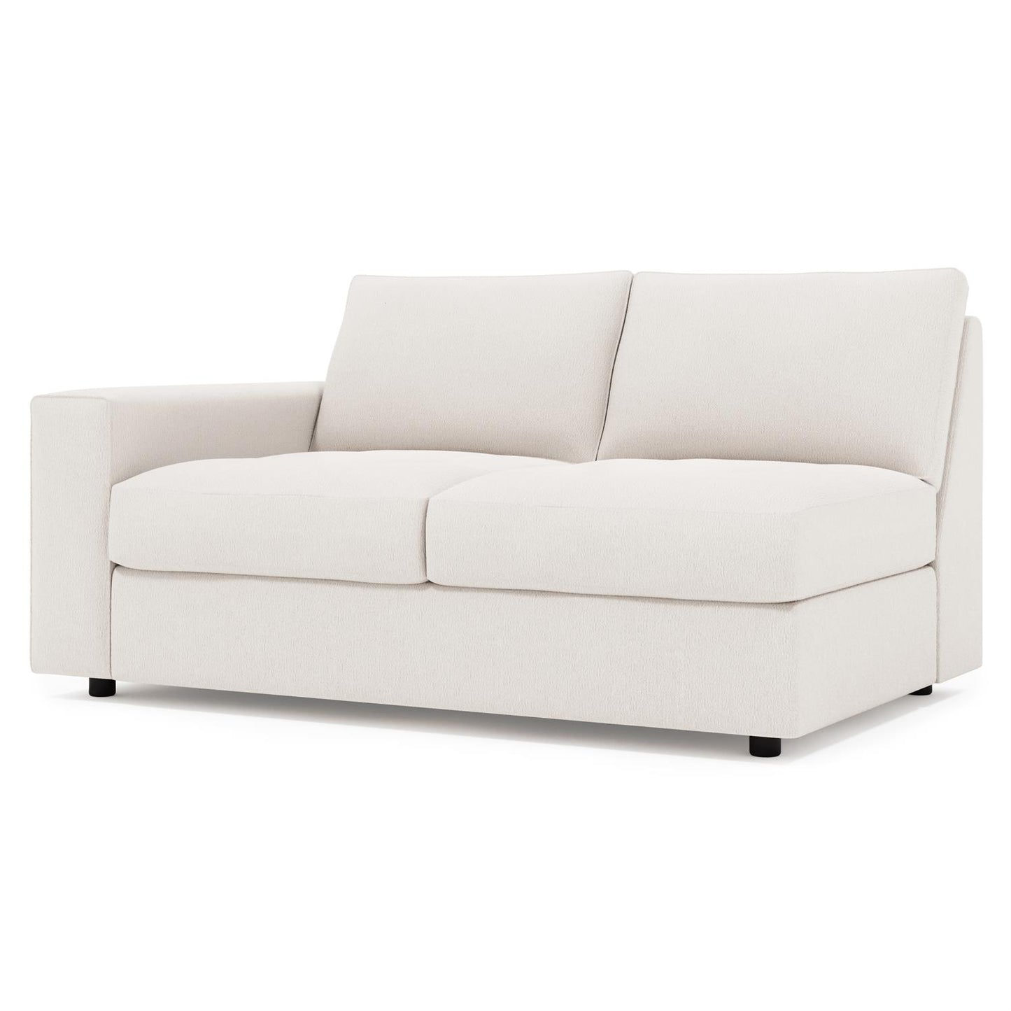 Bernhardt Nest Fabric Left Arm Loveseat Without Pillows — P3342Y