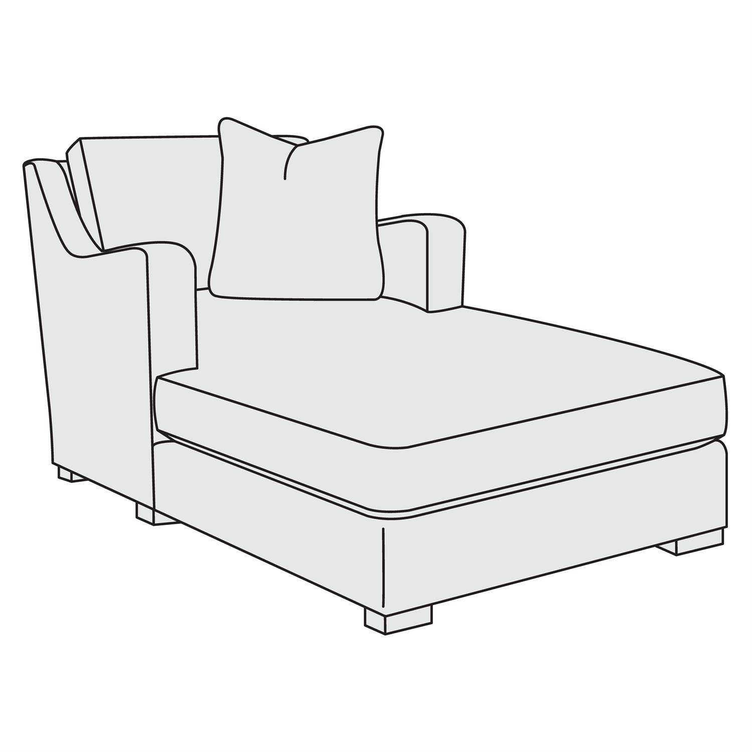 Bernhardt Ventura Fabric Chaise — P3589