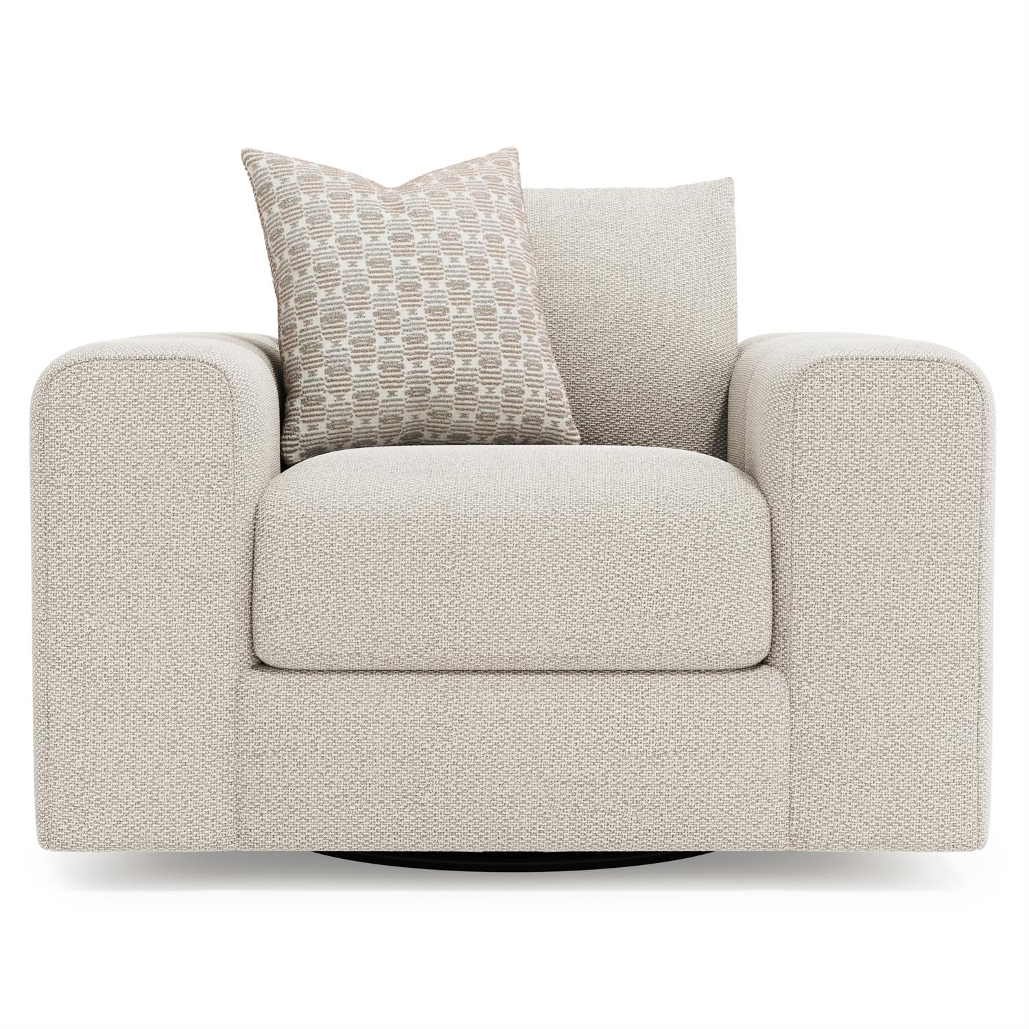 Bernhardt Vista Fabric Swivel Chair — P4002SA