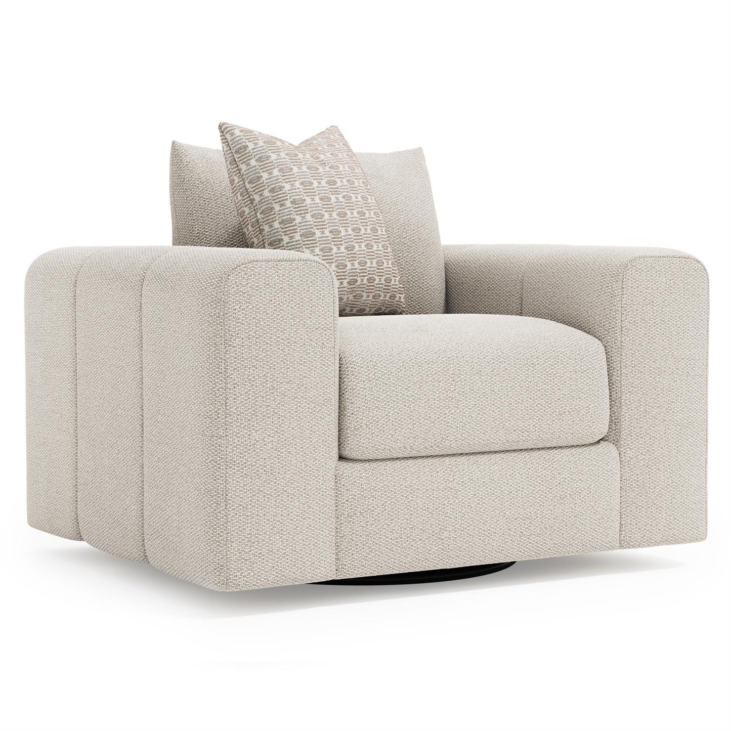 Bernhardt Vista Fabric Swivel Chair — P4002SA