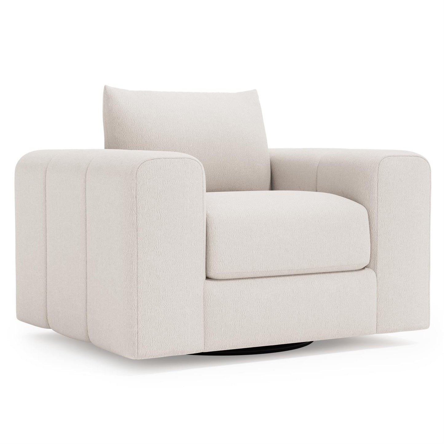 Bernhardt Vista Fabric Swivel Chair Without Pillows — P4002SY