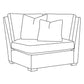 Bernhardt Keirnan Fabric Corner Chair — P4332A