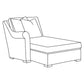 Bernhardt Keirnan Fabric Left Arm Chaise — P4338A