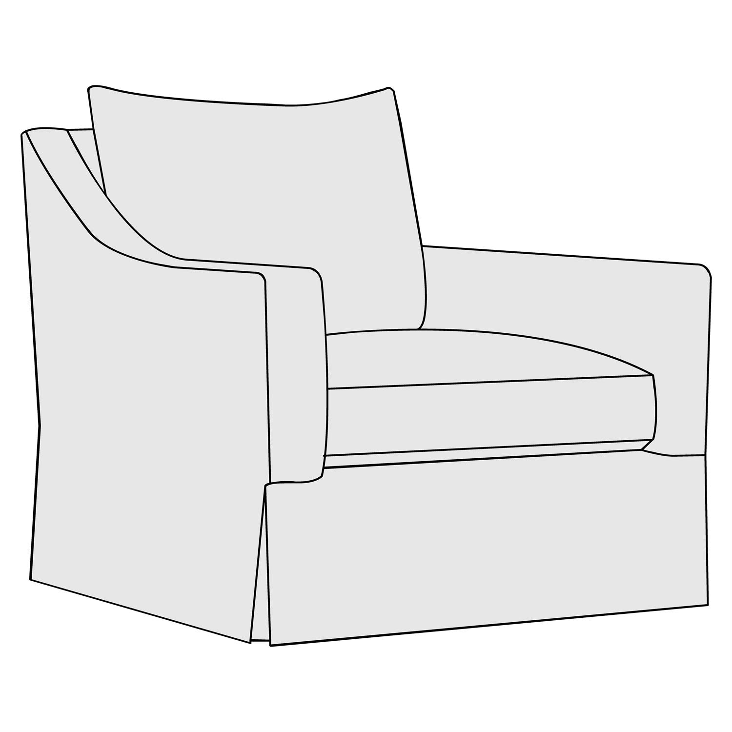 Bernhardt Grace Fabric Swivel Chair — P4912S