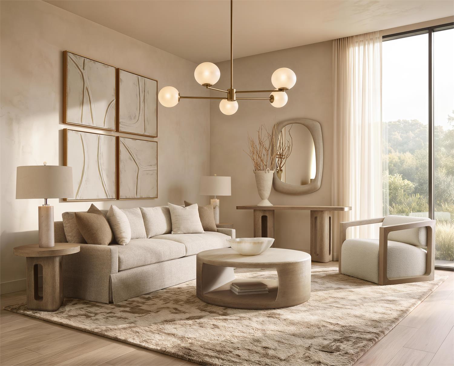 Bernhardt Sutton Fabric Sofa — P5757A