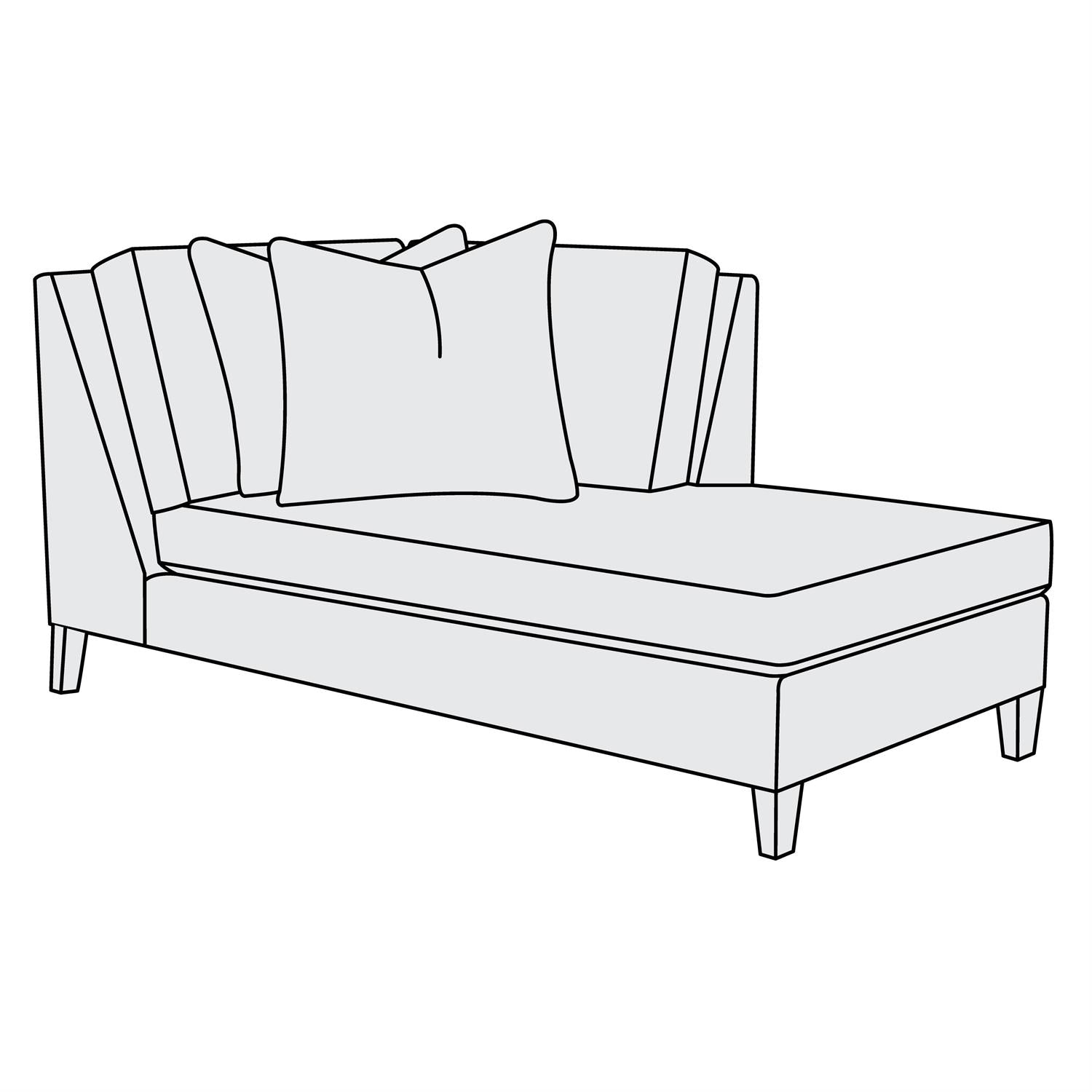 Bernhardt Mila Fabric Right Arm Bumper Chaise — P6447