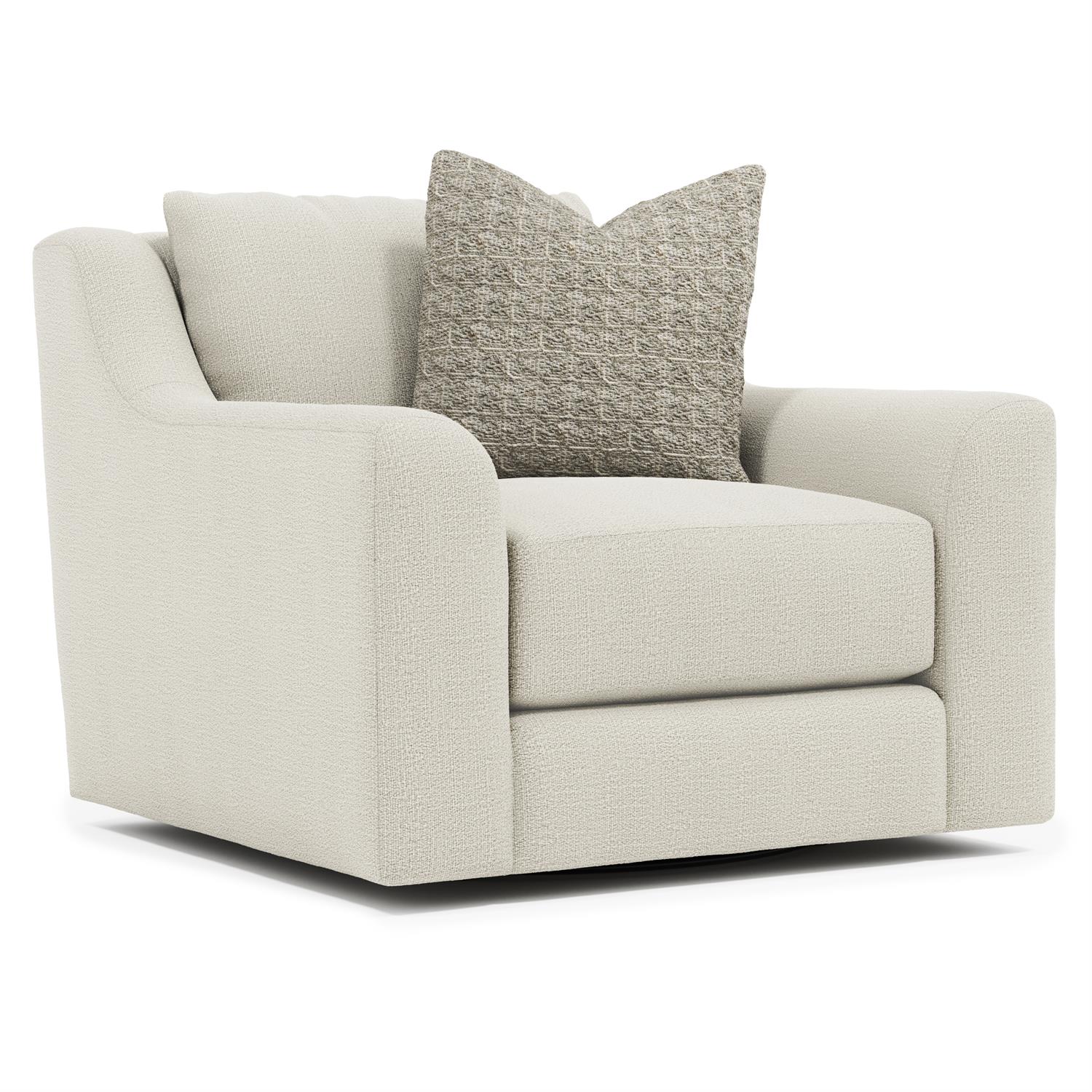Bernhardt Gabi Fabric Swivel Chair — P7082SB