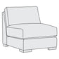 Bernhardt Drew Fabric Armless Chair — P7530