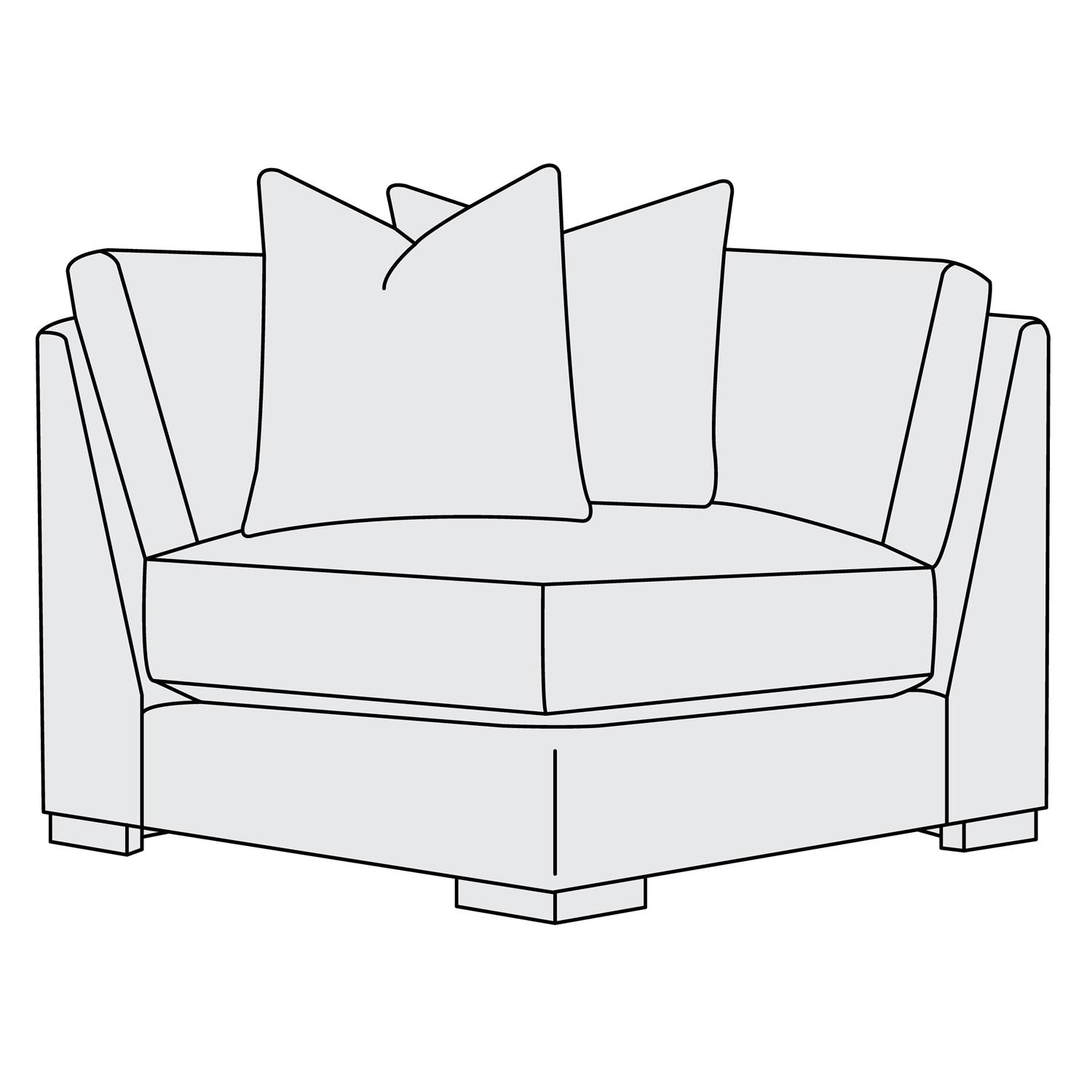 Bernhardt Drew Fabric Corner Chair — P7532