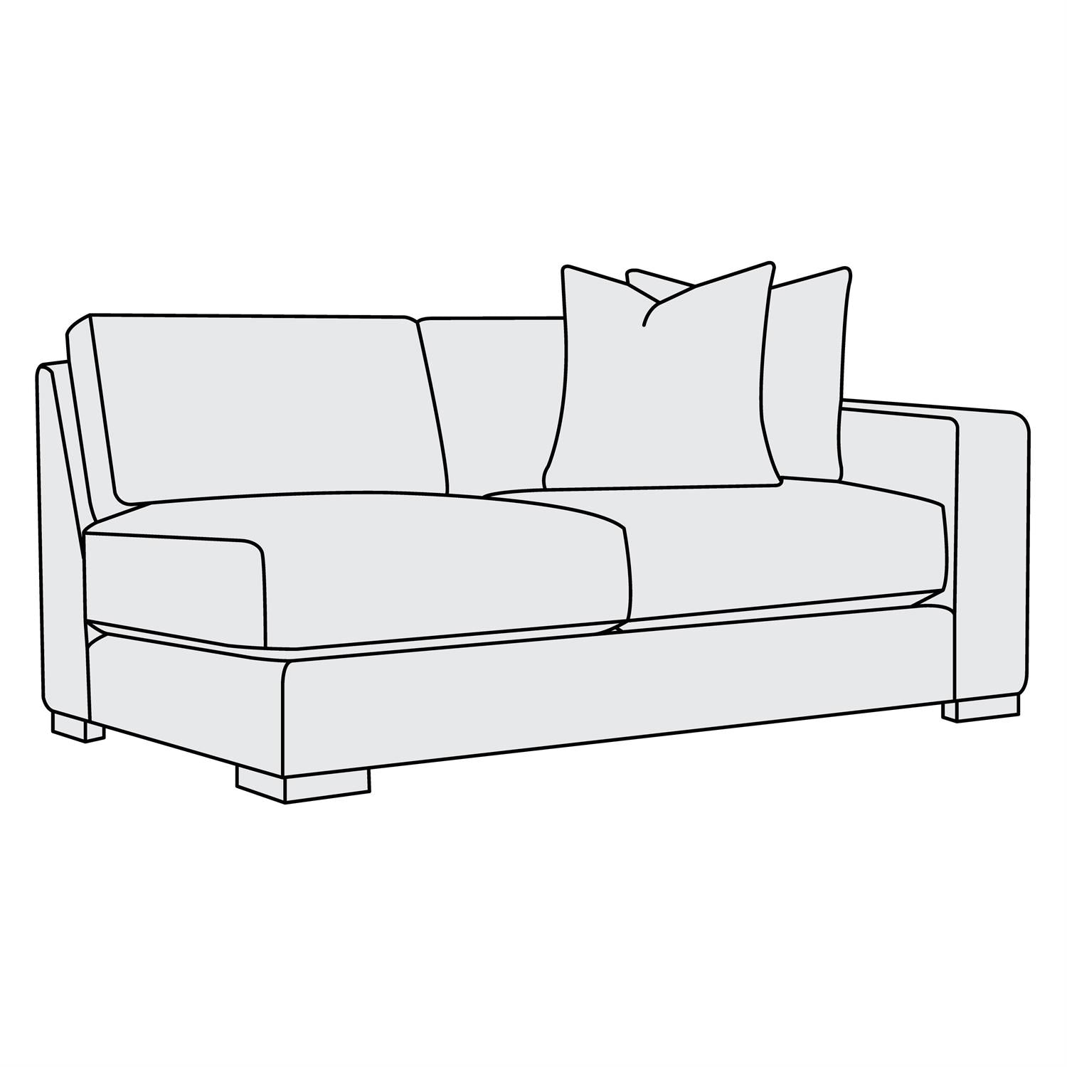 Bernhardt Drew Fabric Right Arm Loveseat — P7541