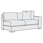 Bernhardt Drew Fabric Right Arm Loveseat — P7541
