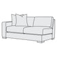 Bernhardt Drew Fabric Left Arm Loveseat — P7542