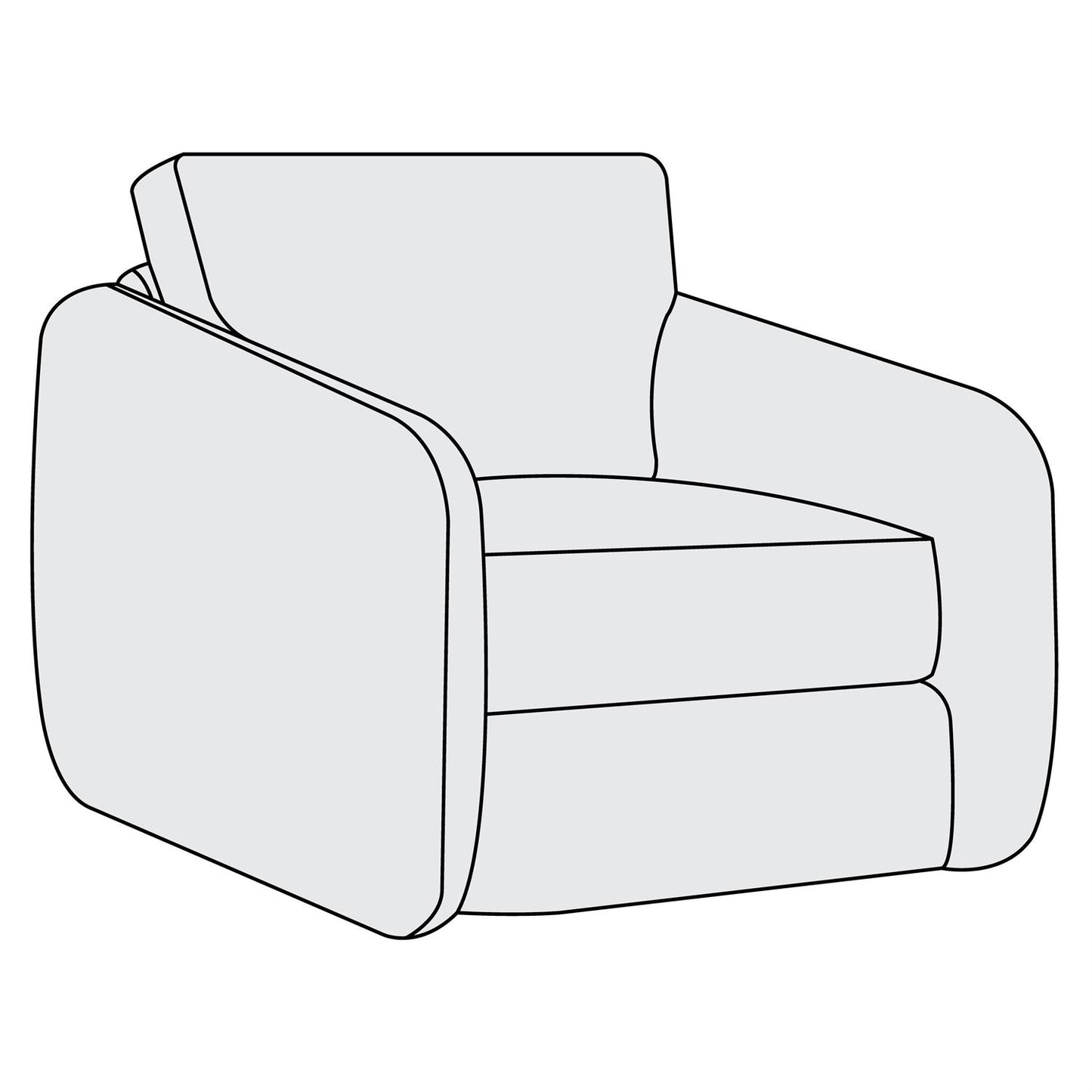 Bernhardt Soleil Fabric Swivel Chair — P8302S
