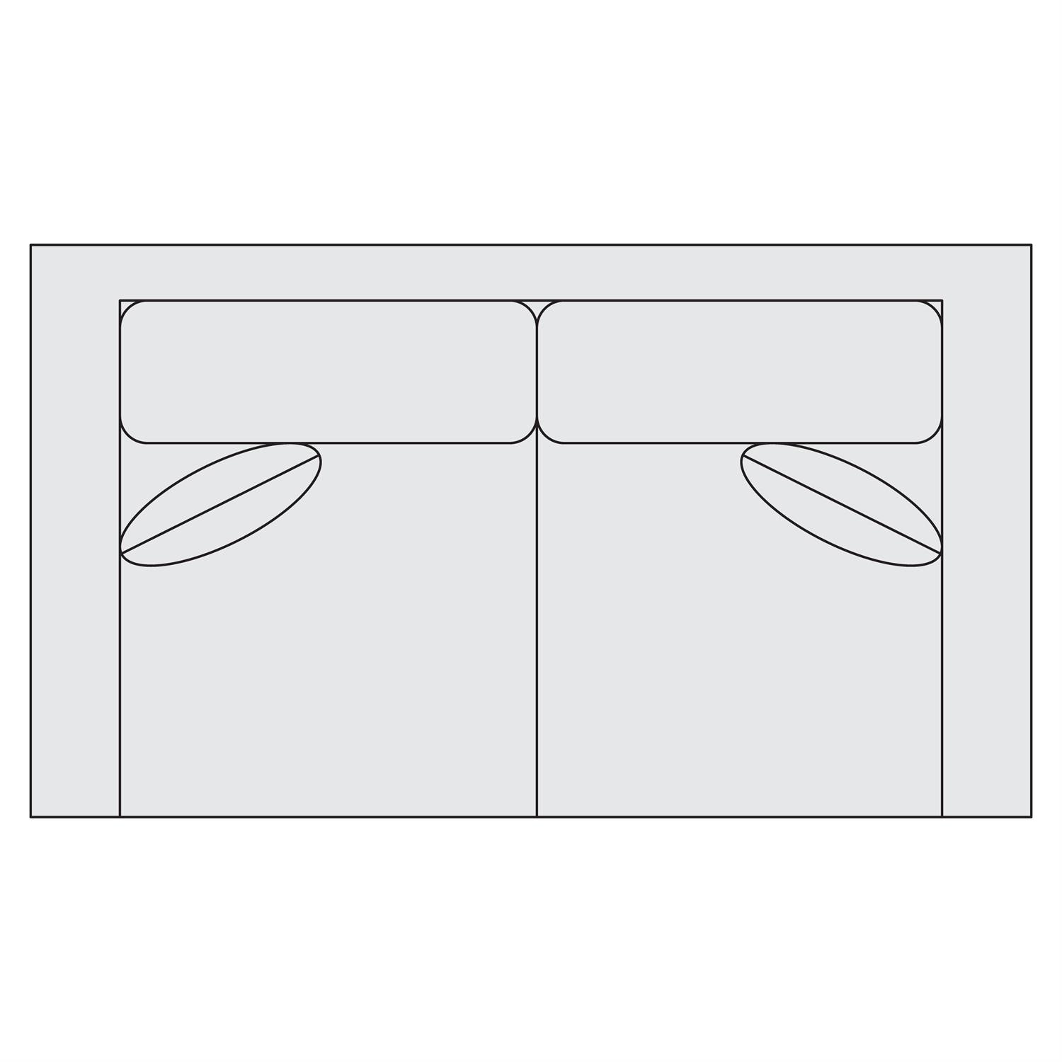 Bernhardt Fabric Loveseat — S05