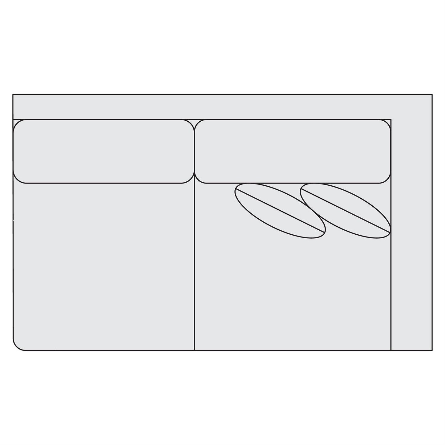 Bernhardt Fabric Right Arm Loveseat — S41