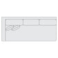 Bernhardt Fabric Left Arm Sofa — S82